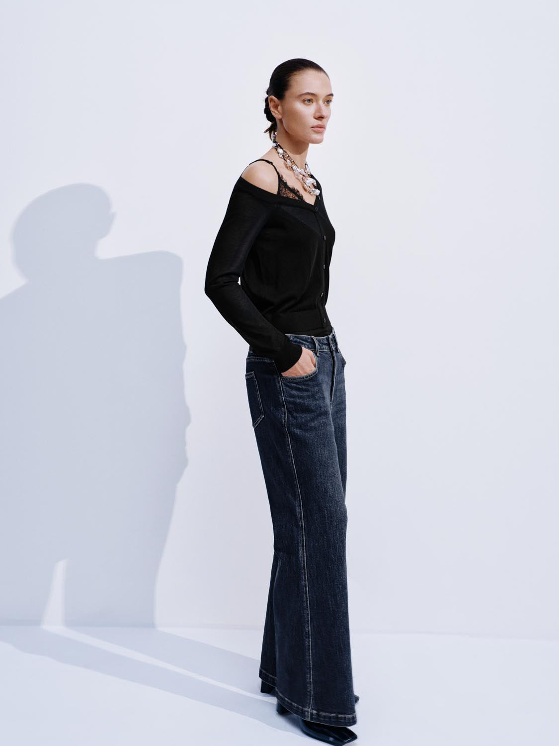 2 In 1 Button Knitted T-Shirts