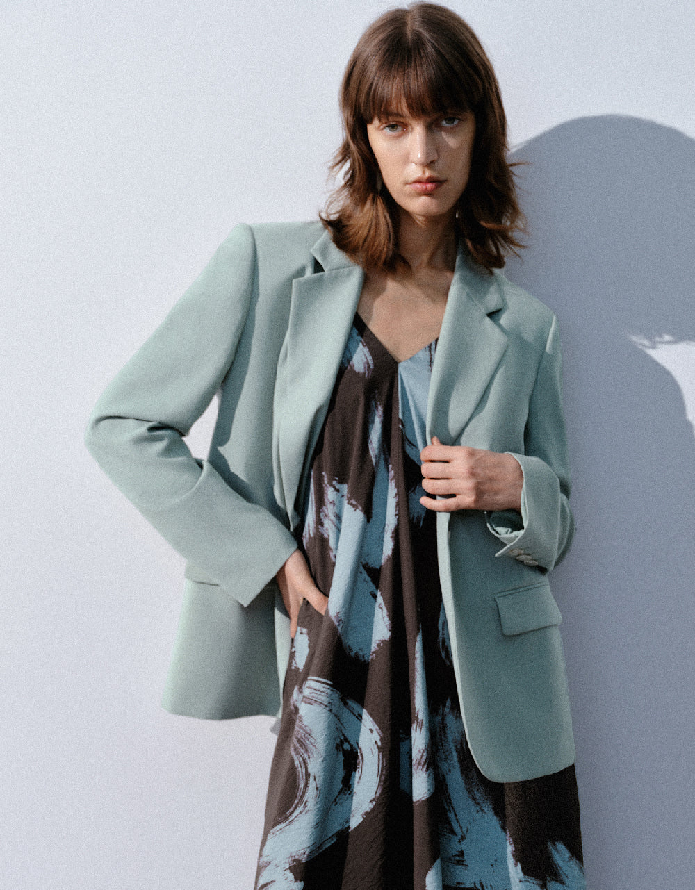 Notch Lapel Tailored Blazer