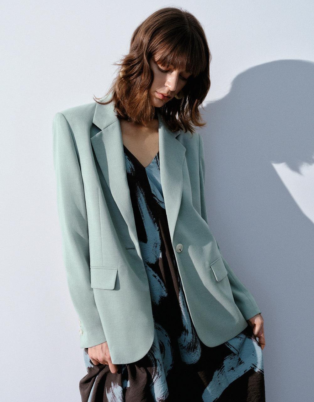 Notch Lapel Tailored Blazer