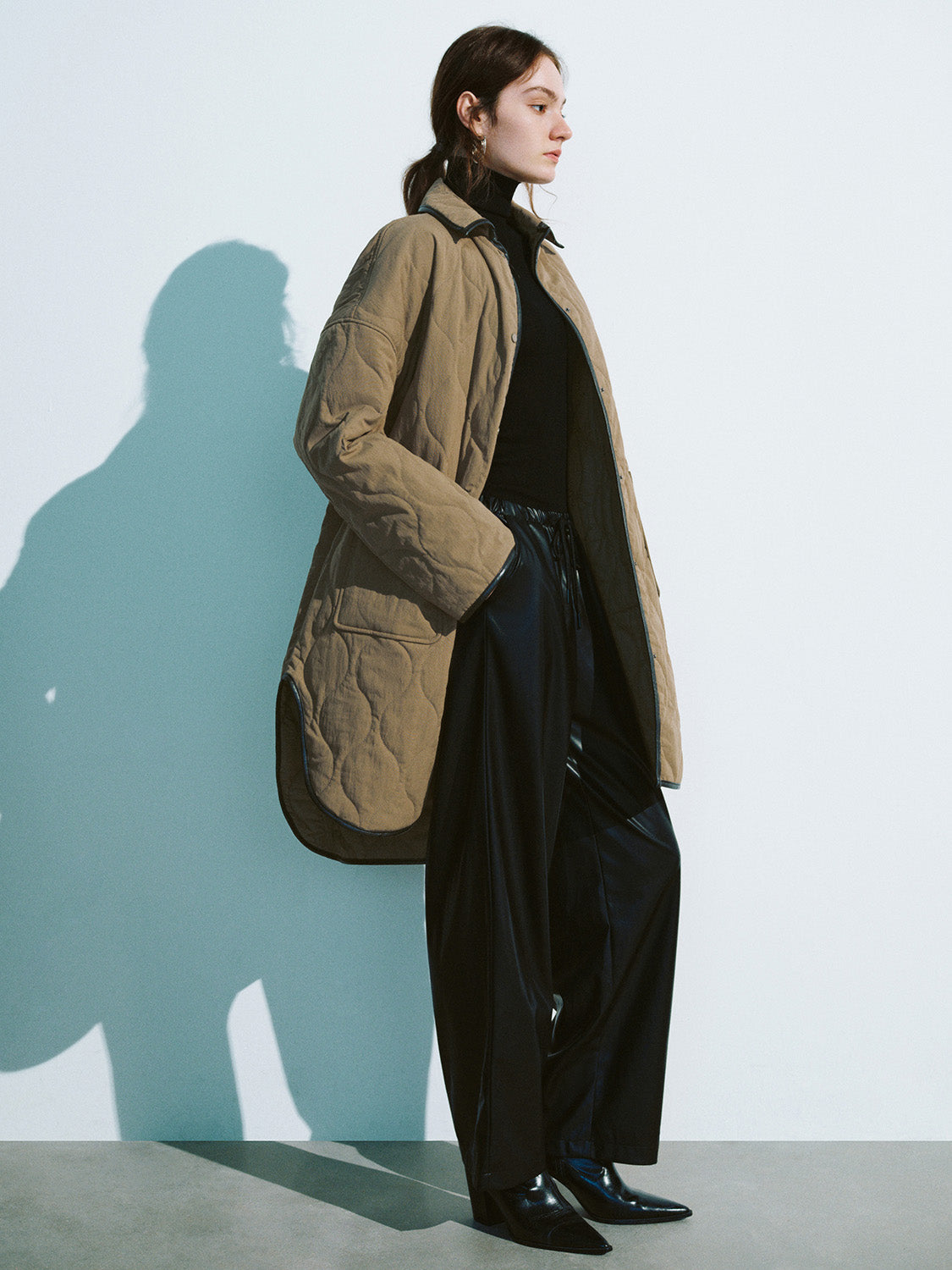Loose Longline Padded Coat