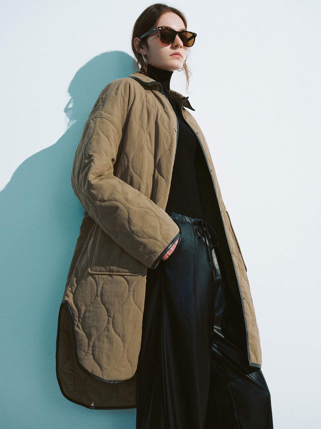 Loose Longline Padded Coat