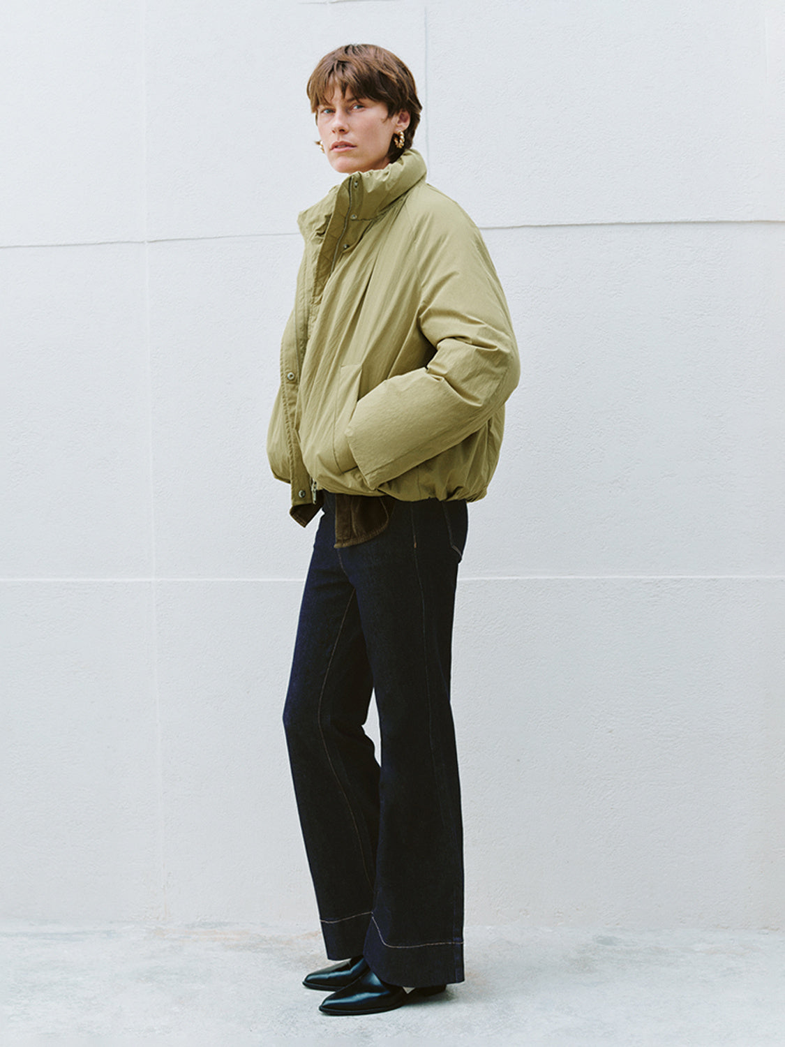 Zipper Fly Down Outerwear