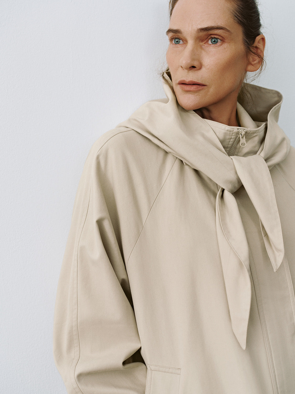 Ruffle Décor Zip Half Placket Jackets