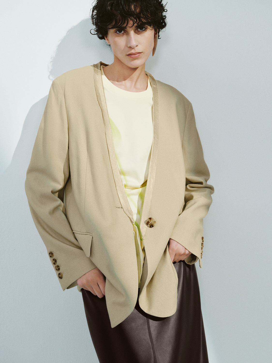 Open Collar Blazers