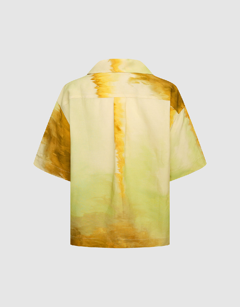 Printed Straight V-Neck Shirt