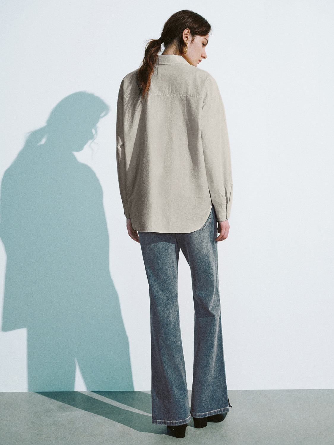 Loose Lapel Overhead Shirt