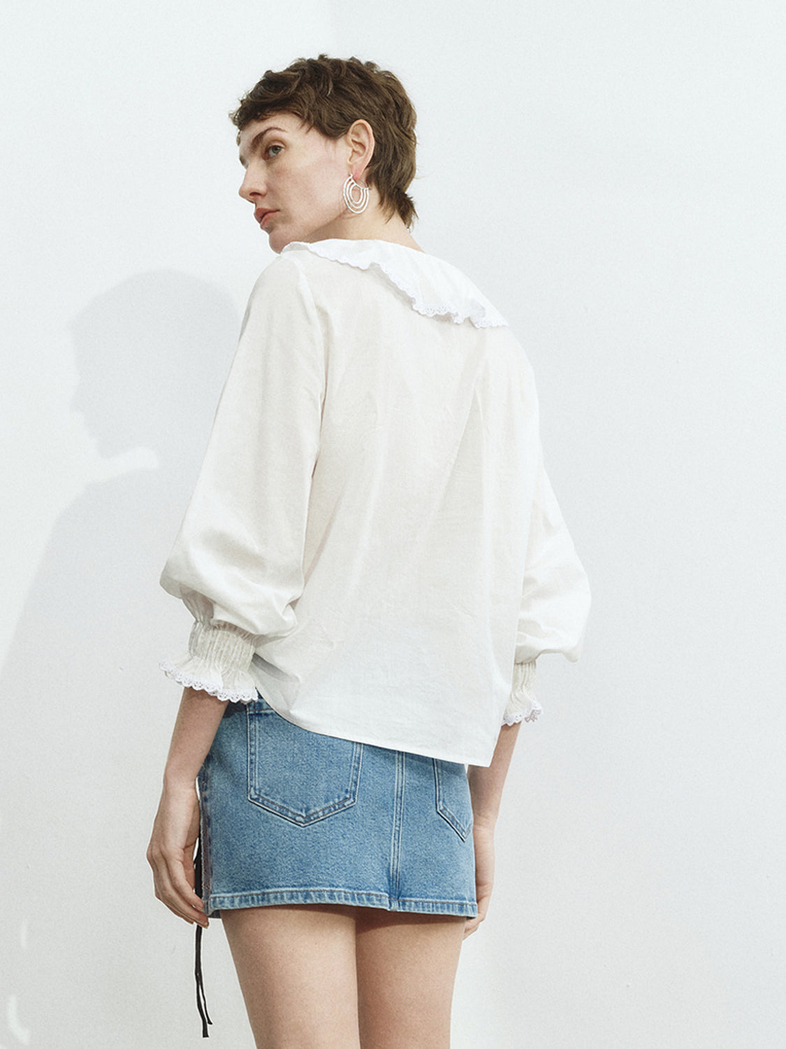 Ruffle Hem Shirts