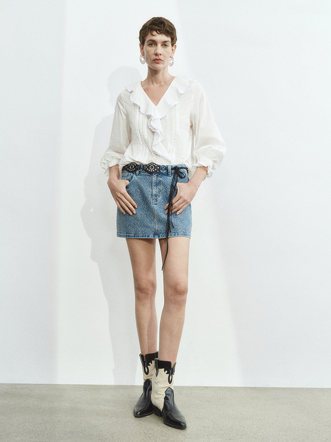 Ruffle Hem Shirts