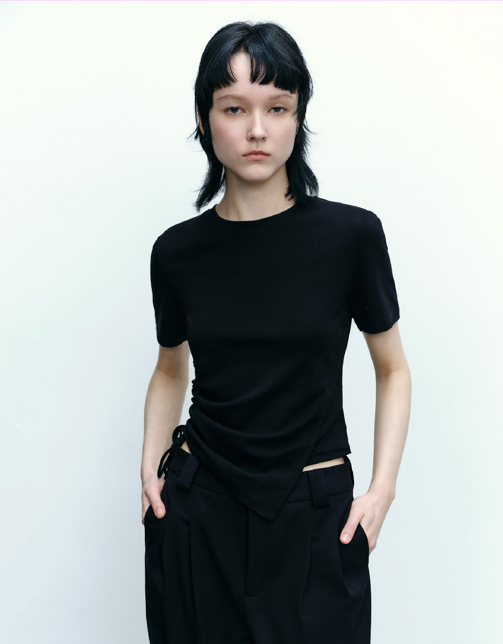 Standard Sleeve Crew Neck Skinny T-Shirts