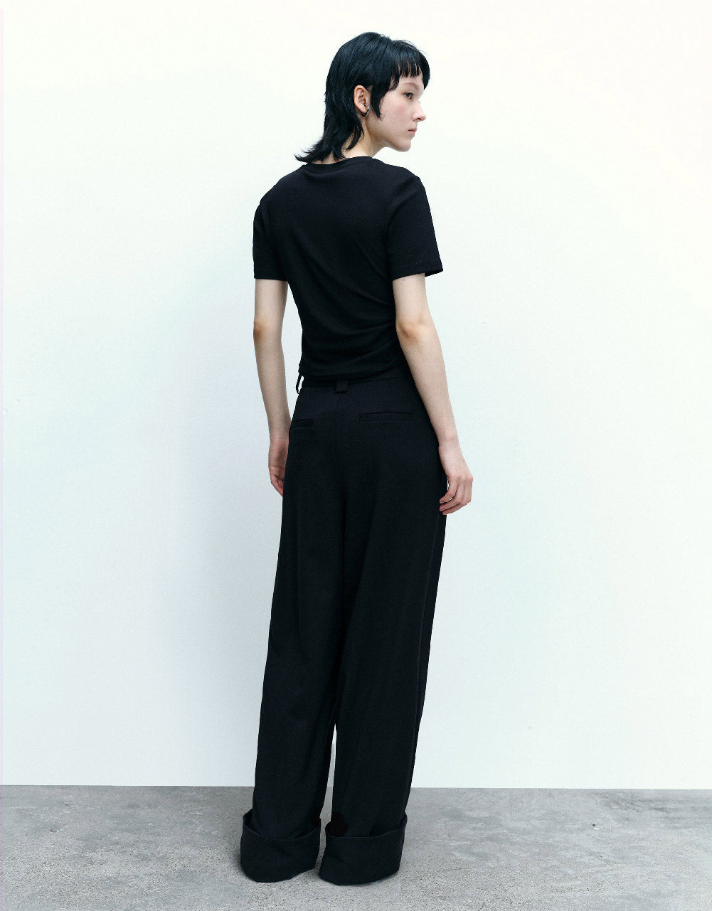 Standard Sleeve Crew Neck Skinny T-Shirts