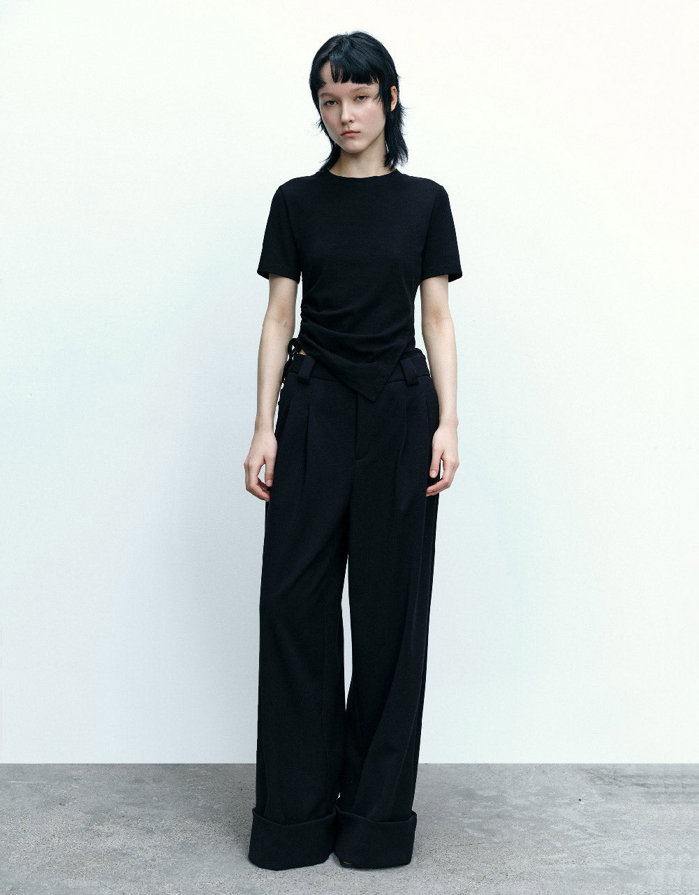 Standard Sleeve Crew Neck Skinny T-Shirts