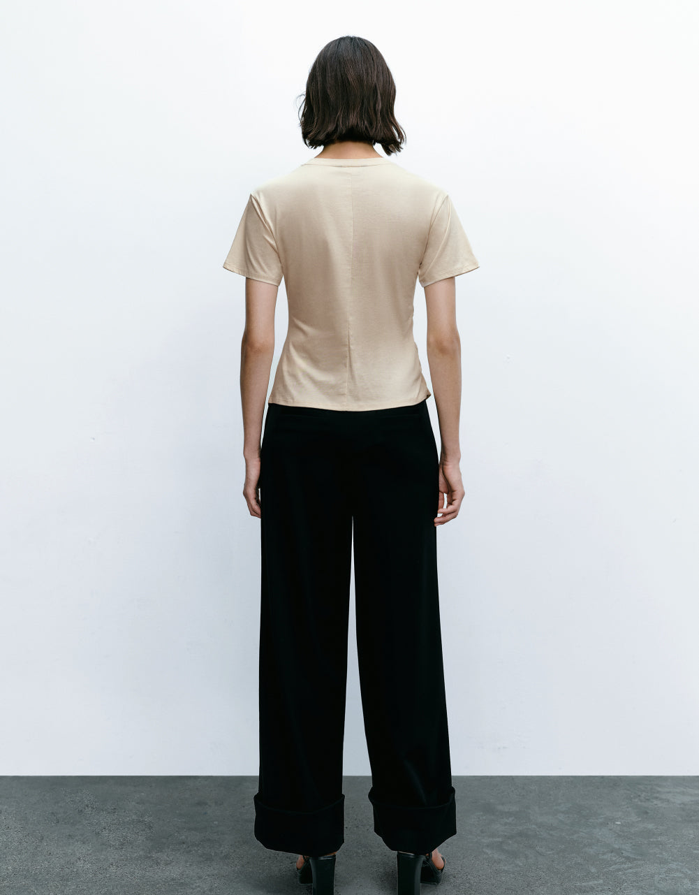 Asymmetric Crew Neck T-Shirt