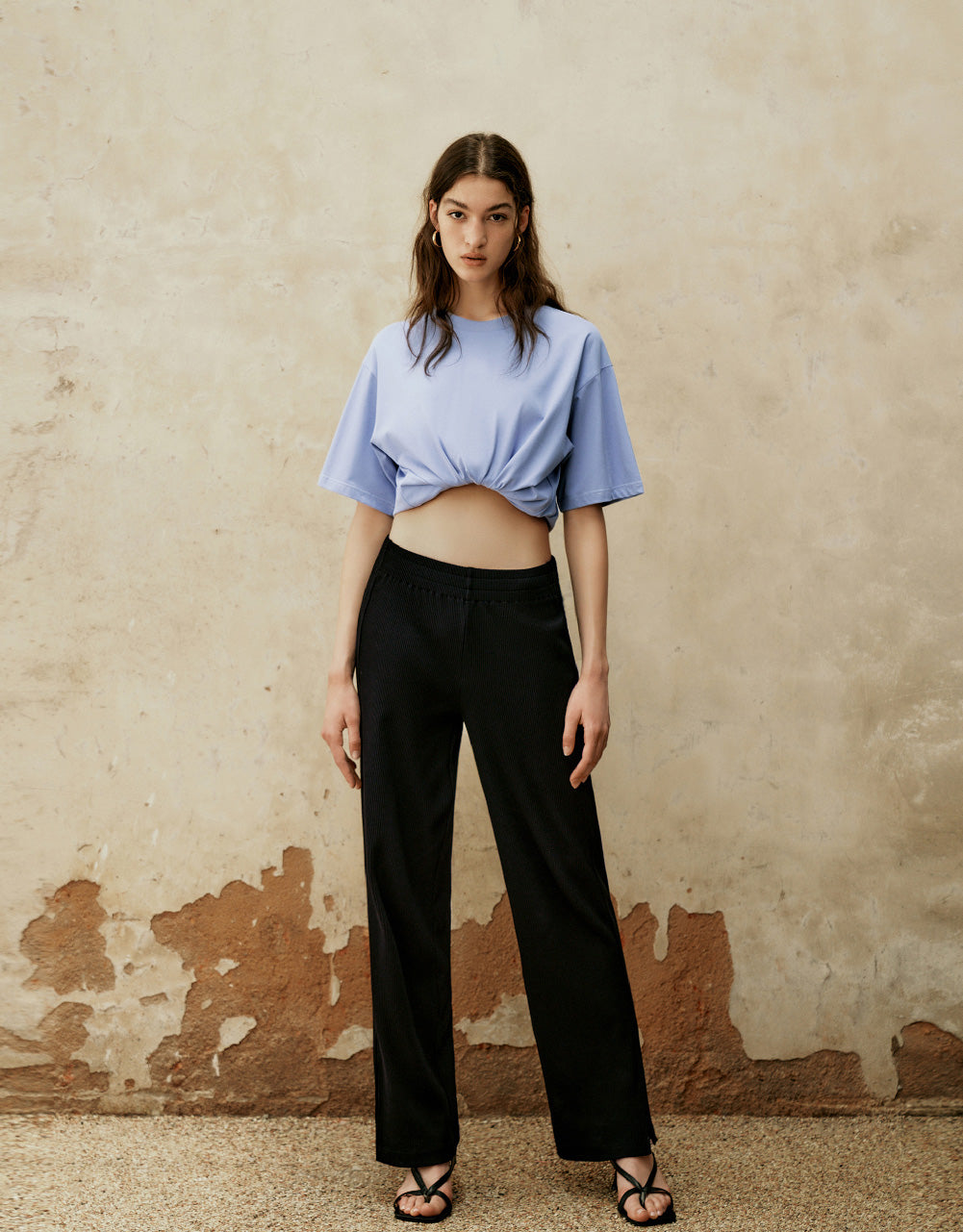 Crew Neck Straight T-Shirt