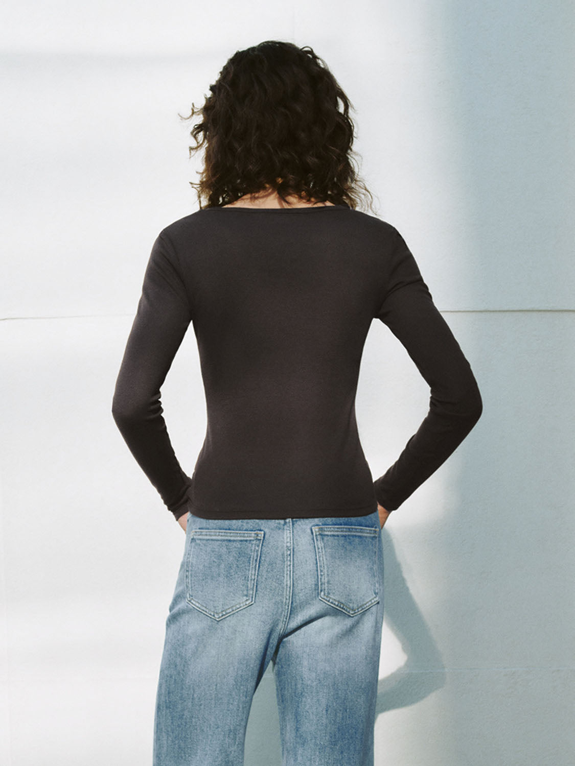 V-Neck Skinny T-Shirts