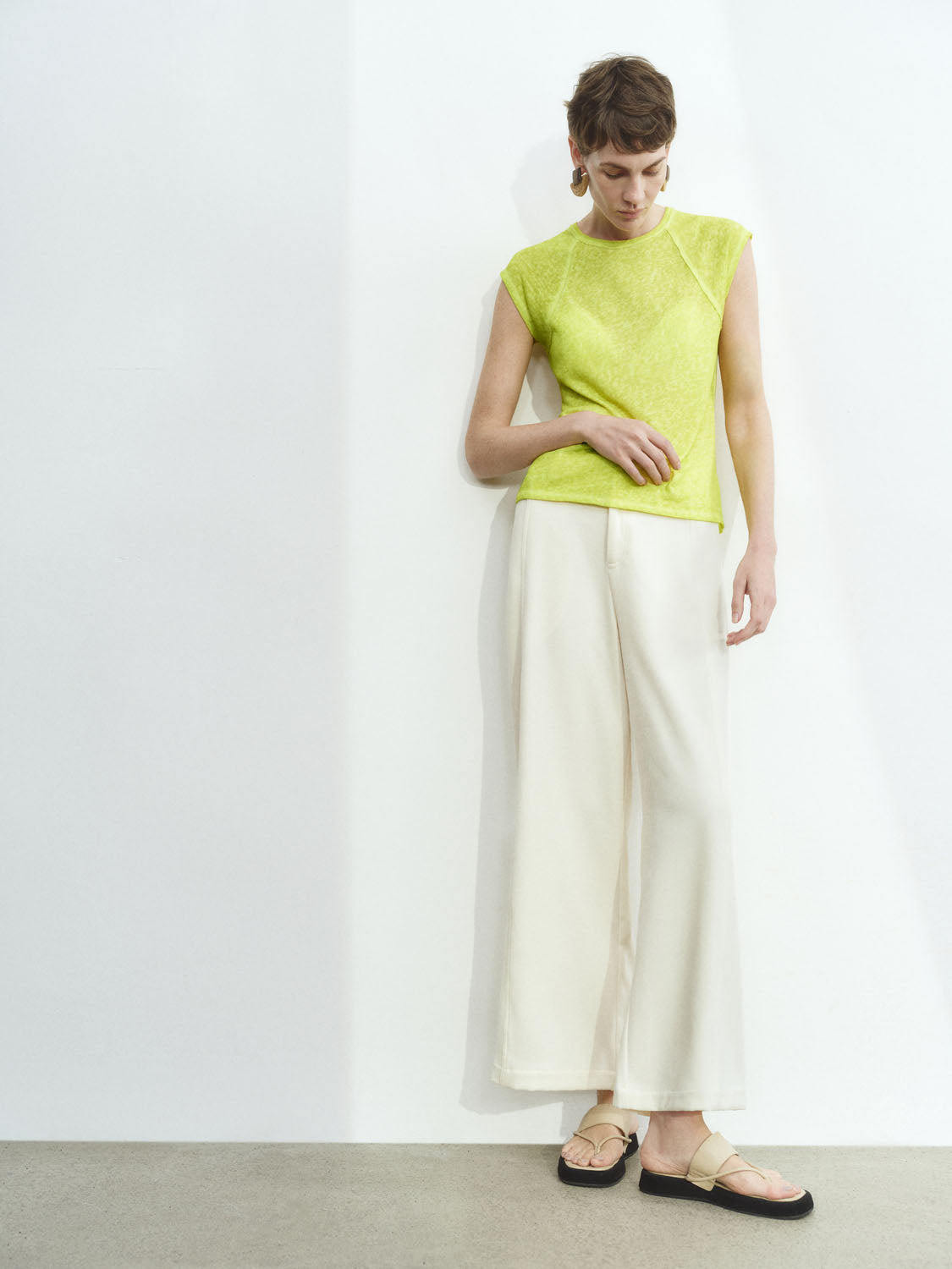 Sleeveless Sheer T-Shirts