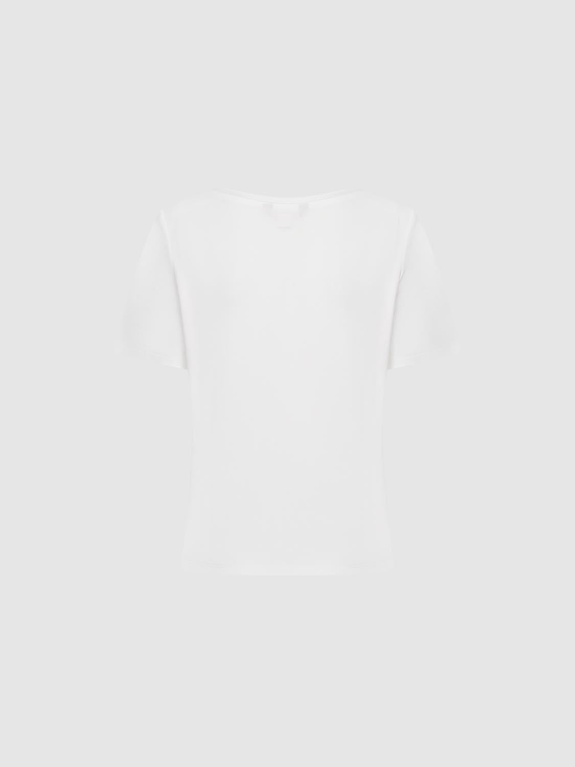 Knot Detail Asymmetric T-Shirts