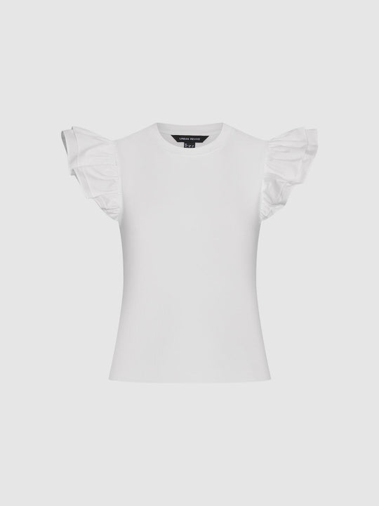 Frill Sleeve T-Shirts