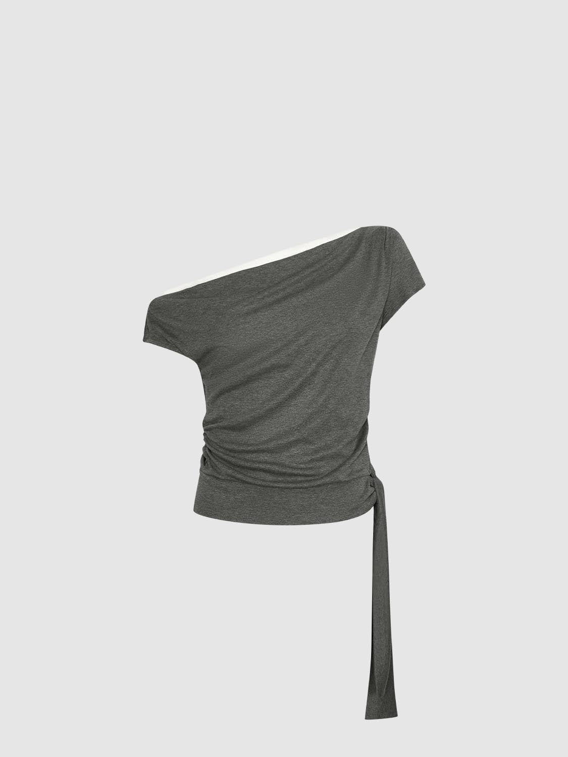 เสื้อยืดรูดย่นไหล่เดียว
