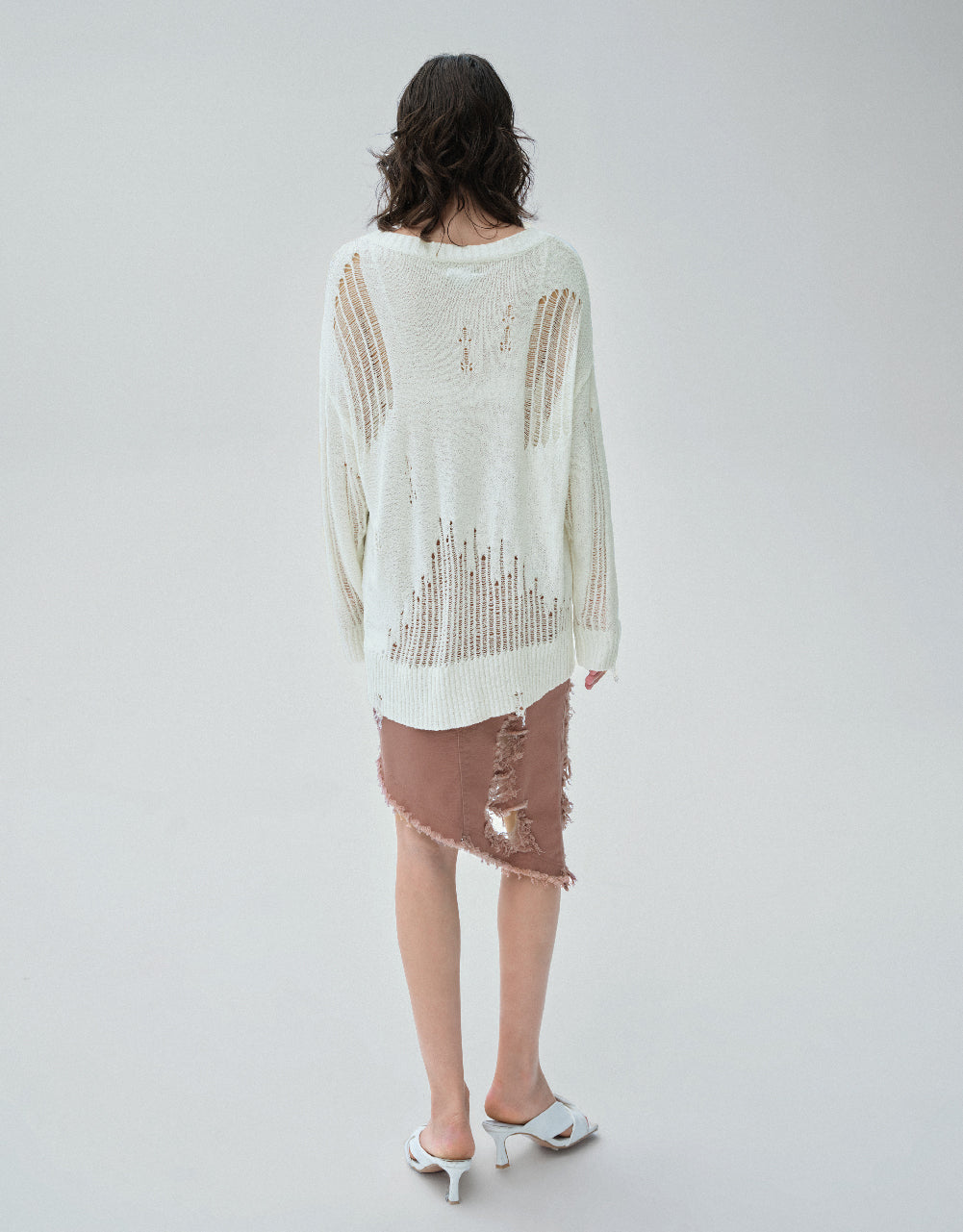 Asymmetric Straight Skirt