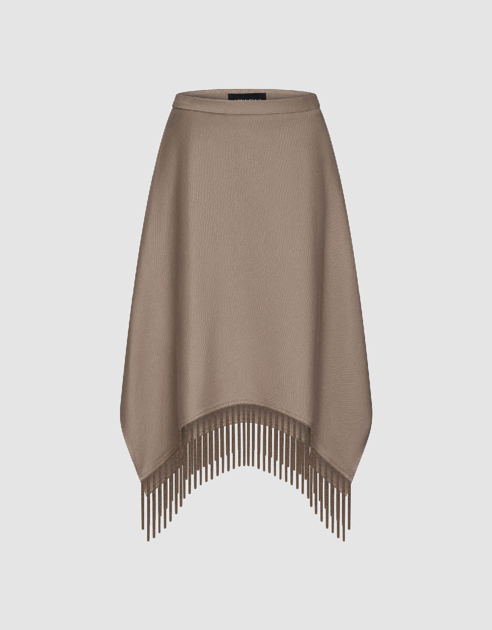 Midi A-Line Skirt With Tassel