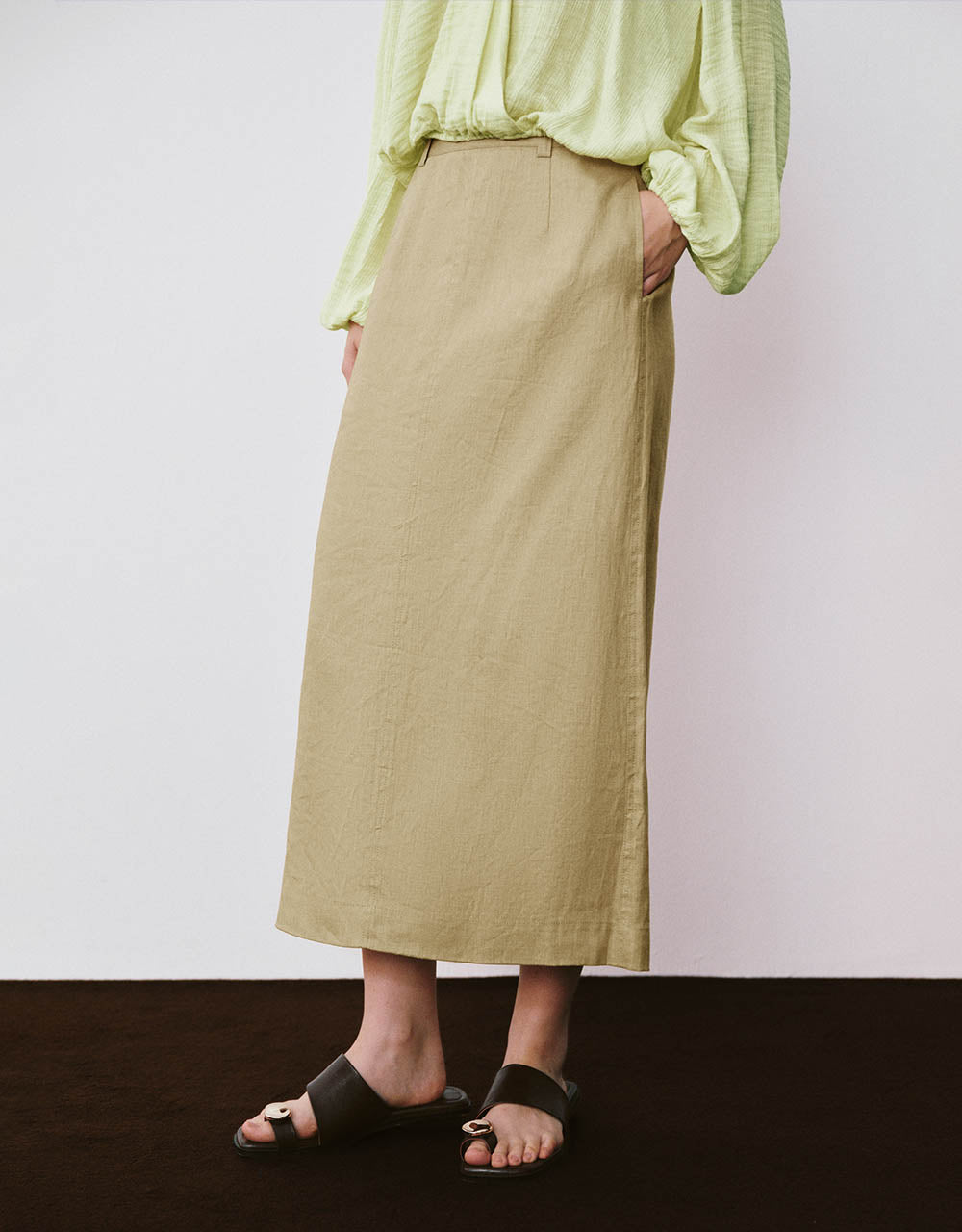 Midi Straight Skirt