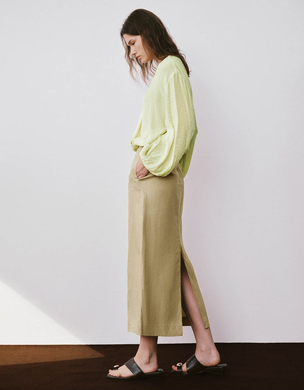 Midi Straight Skirt