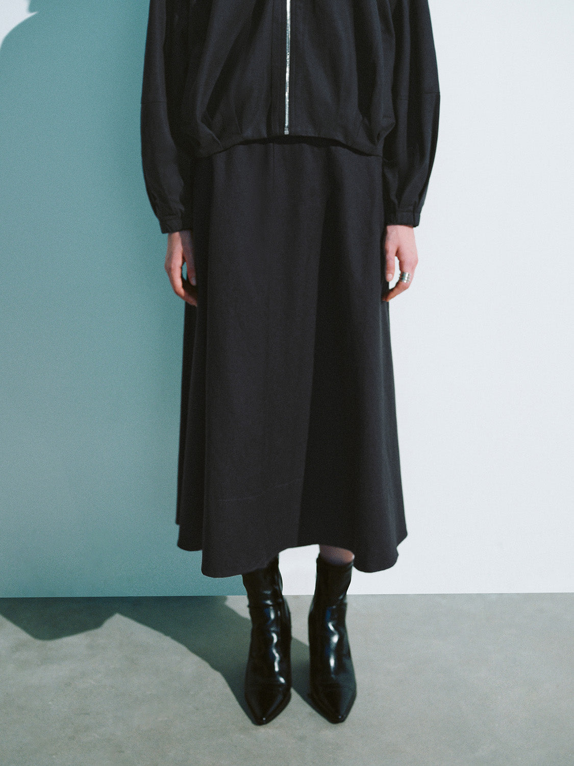 Midi A-Line Skirt