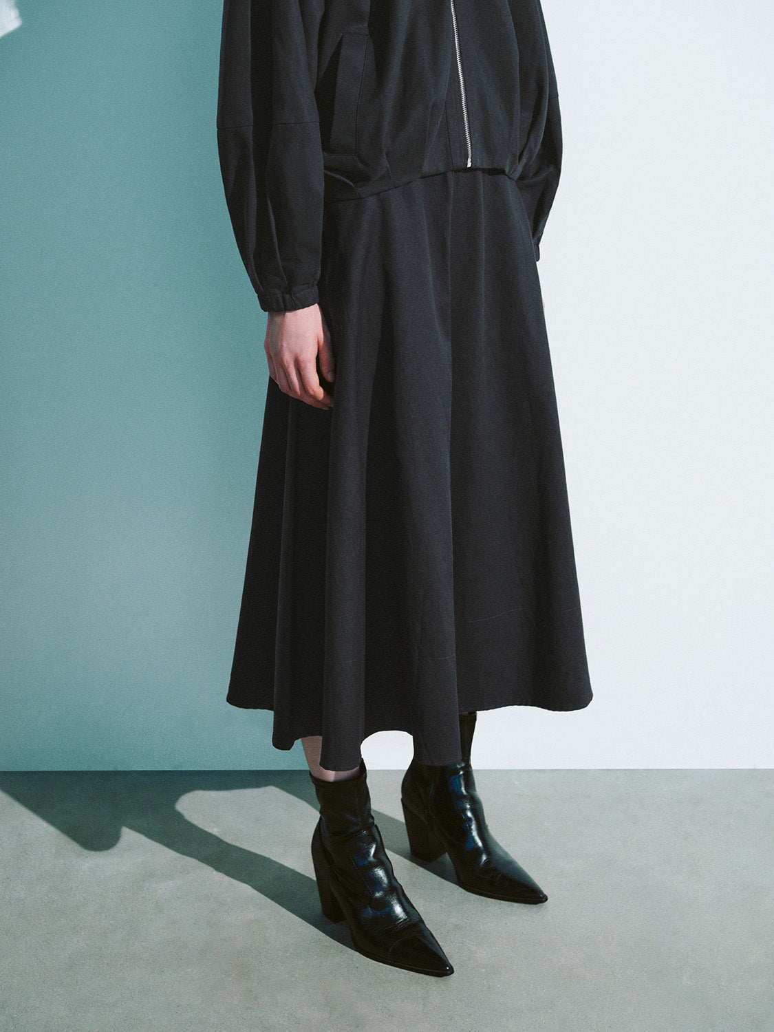 Midi A-Line Skirt