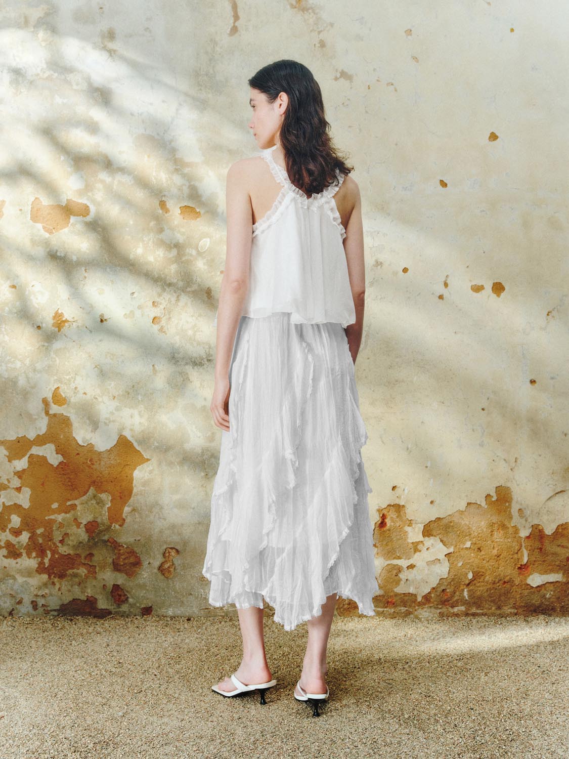 Asymmetrical A-Line Maxi Skirts