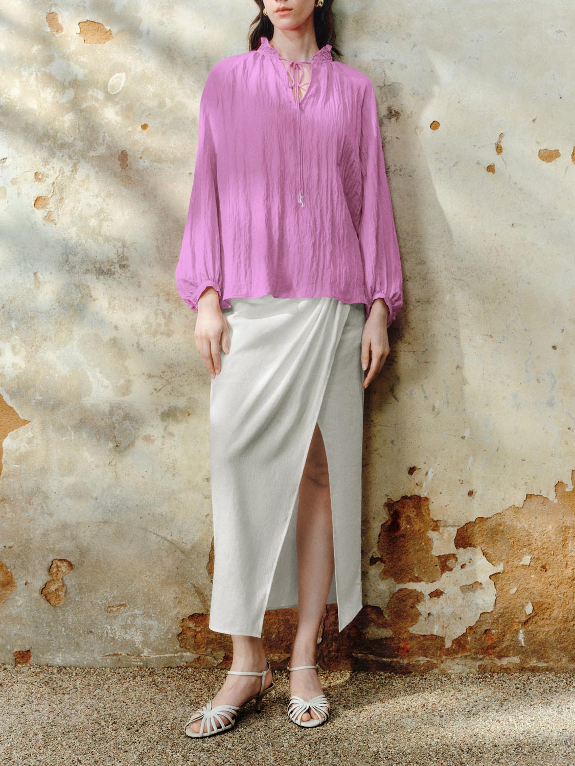 Draped Straight Skirts