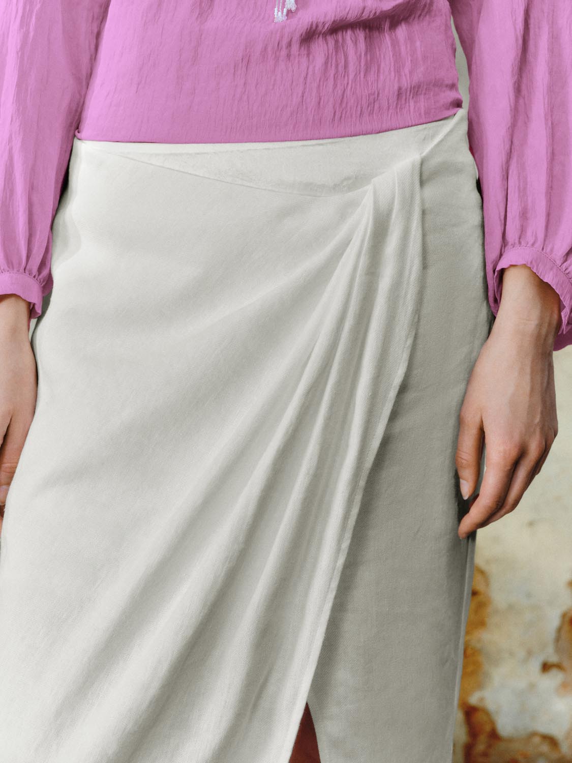 Draped Straight Skirts