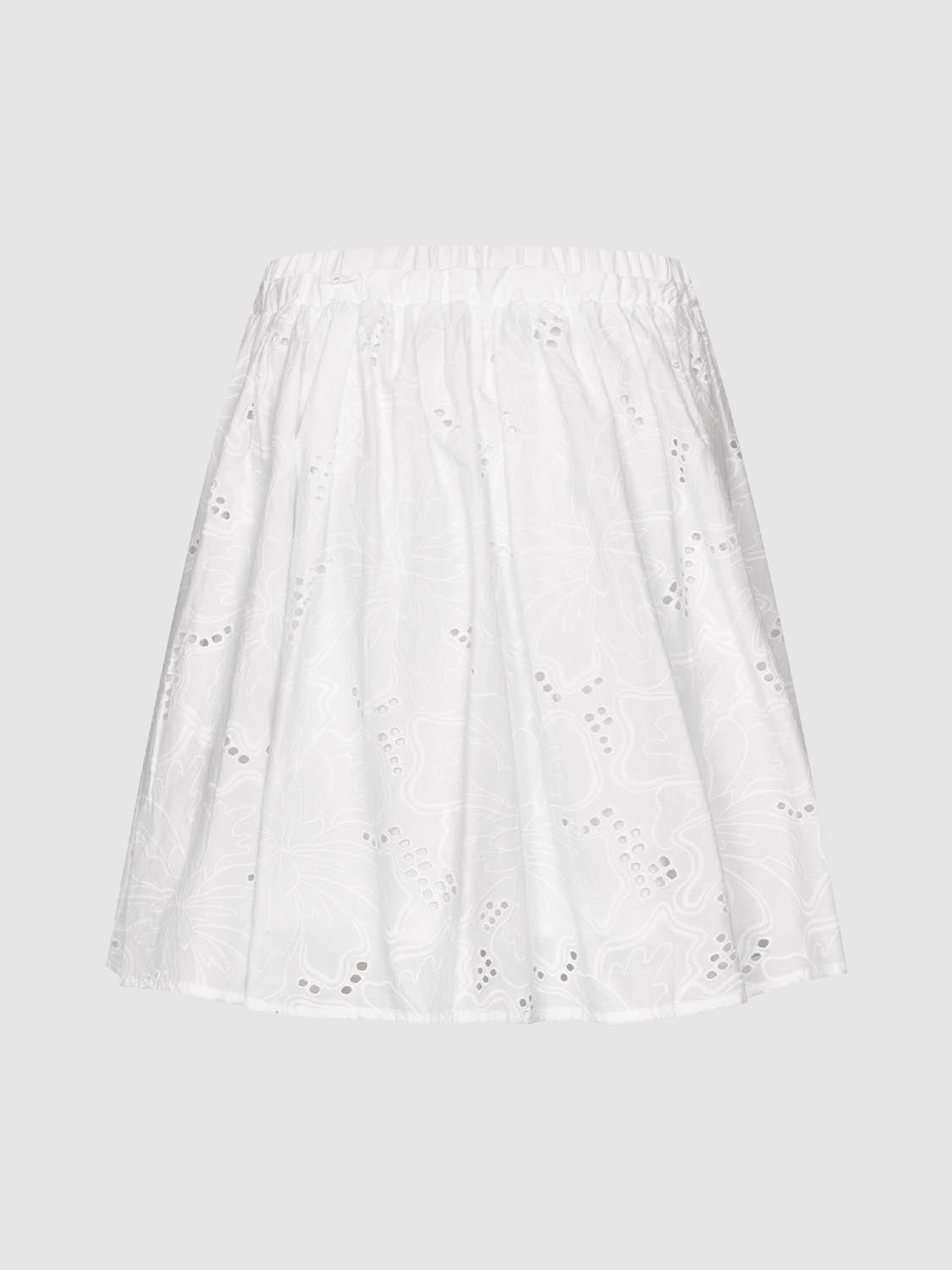 Pull-On A-Line Circle Mini Skirts