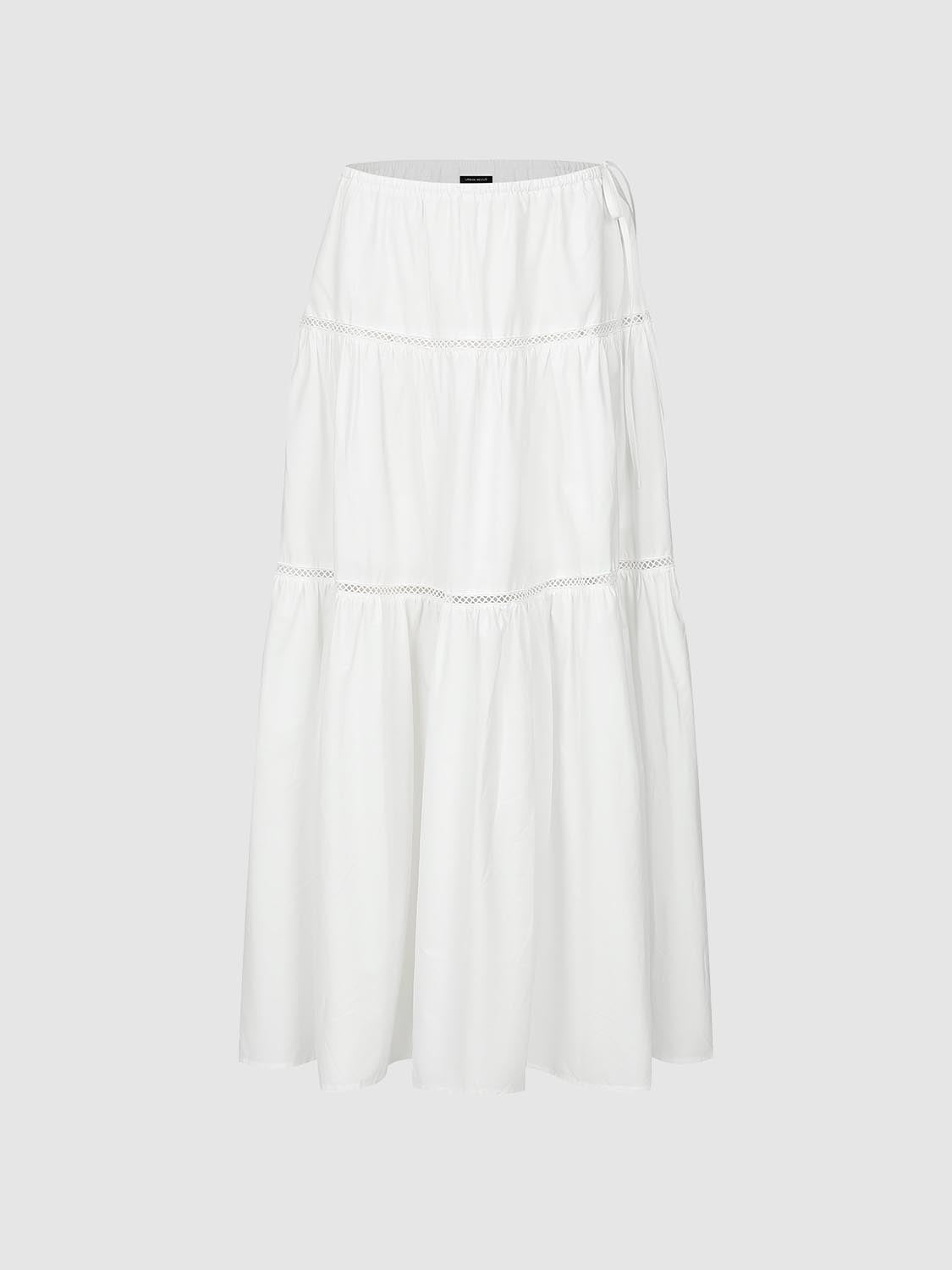 Tiered A-Line Midi Skirts