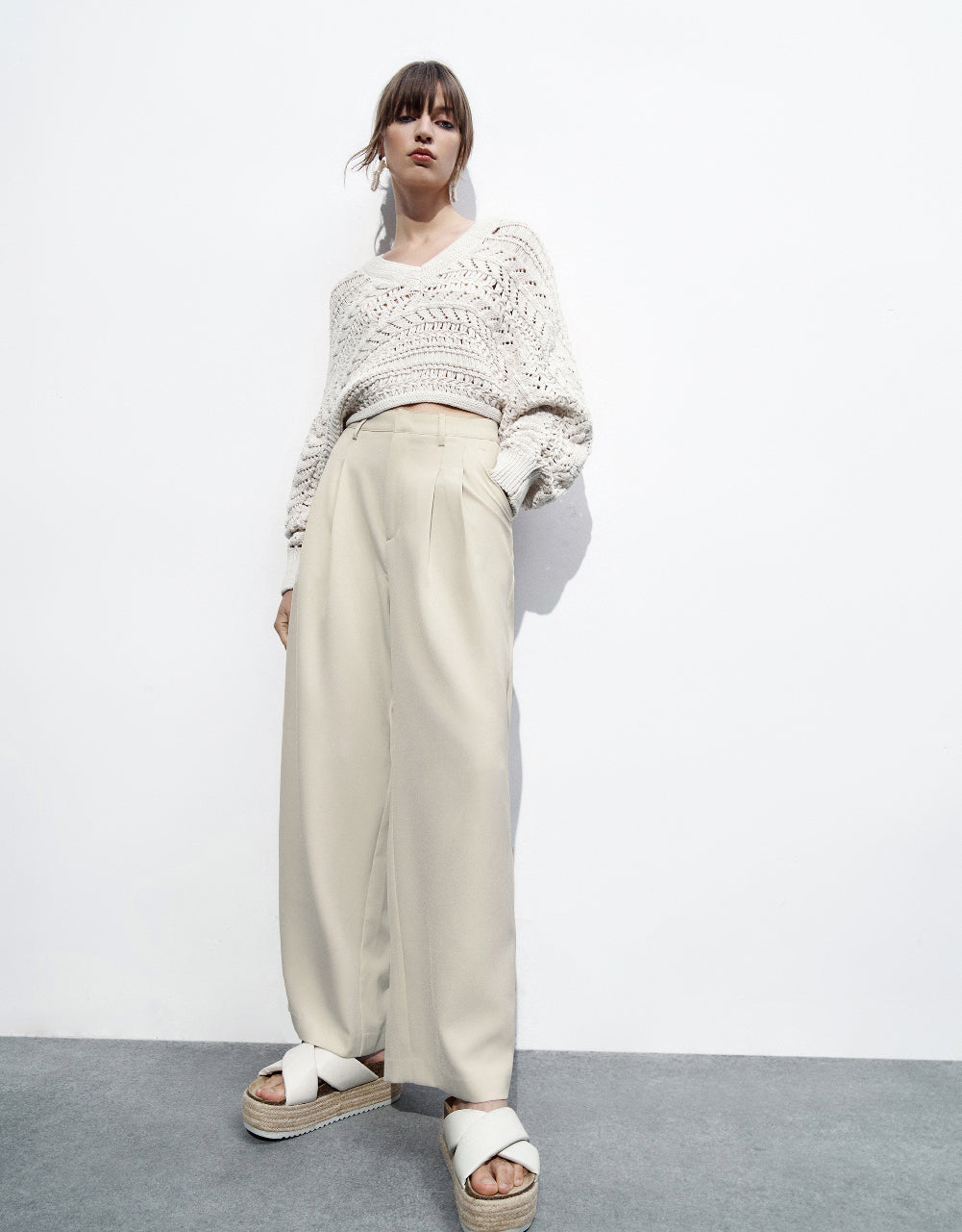 2 In 1 Wide-Leg Pants
