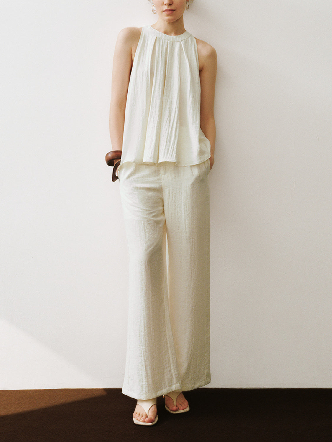 Loose Wide-Leg Pants