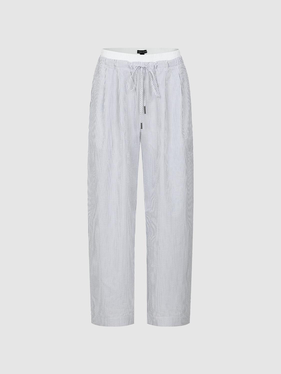 Drawstring Wide-Leg Pants