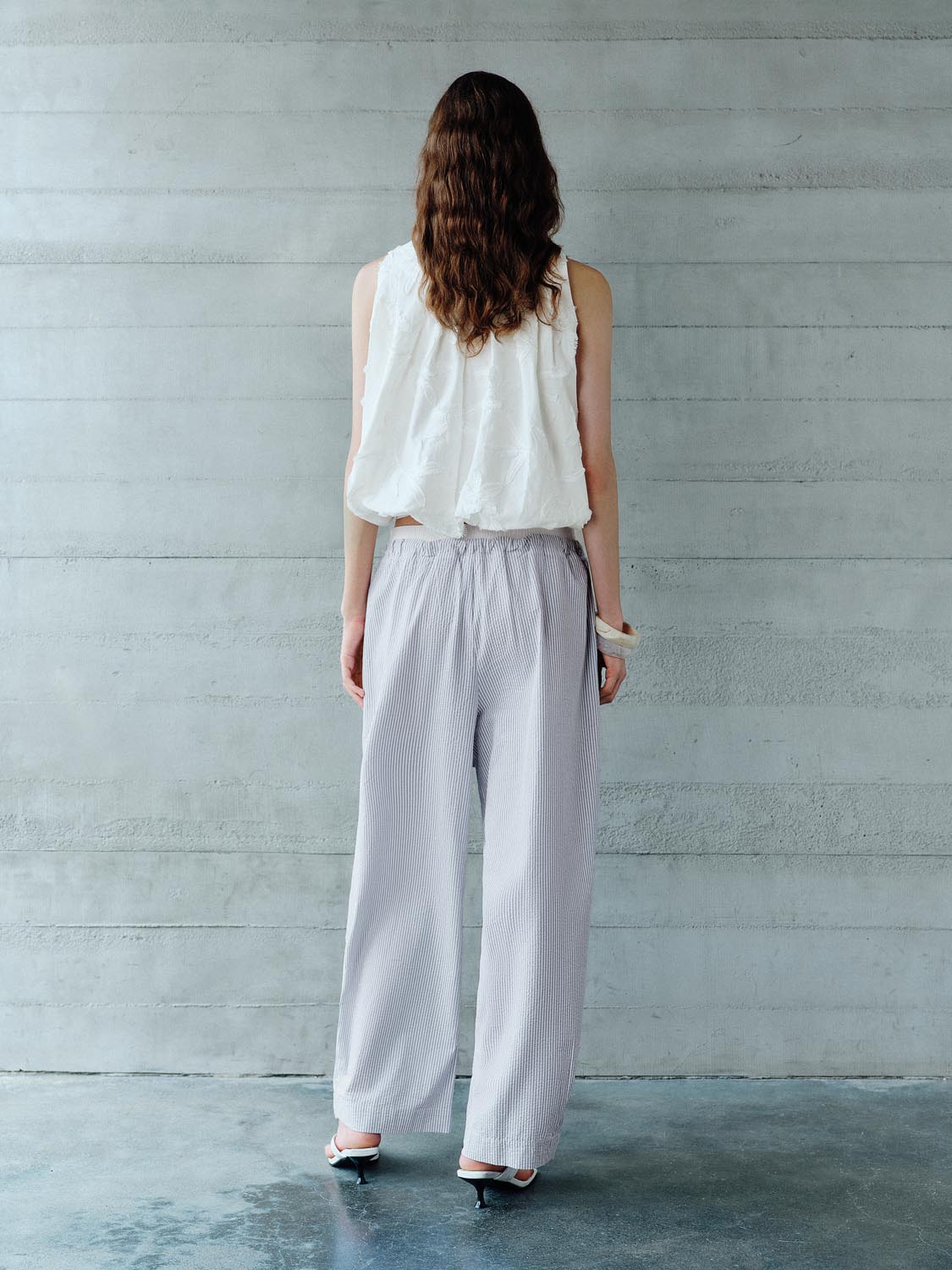 Drawstring Wide-Leg Pants