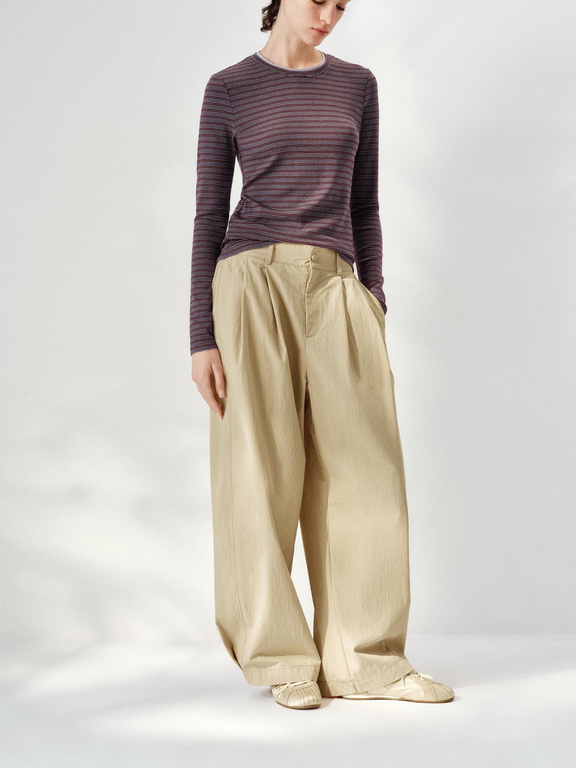 Loose Fit Wide-Leg Pants