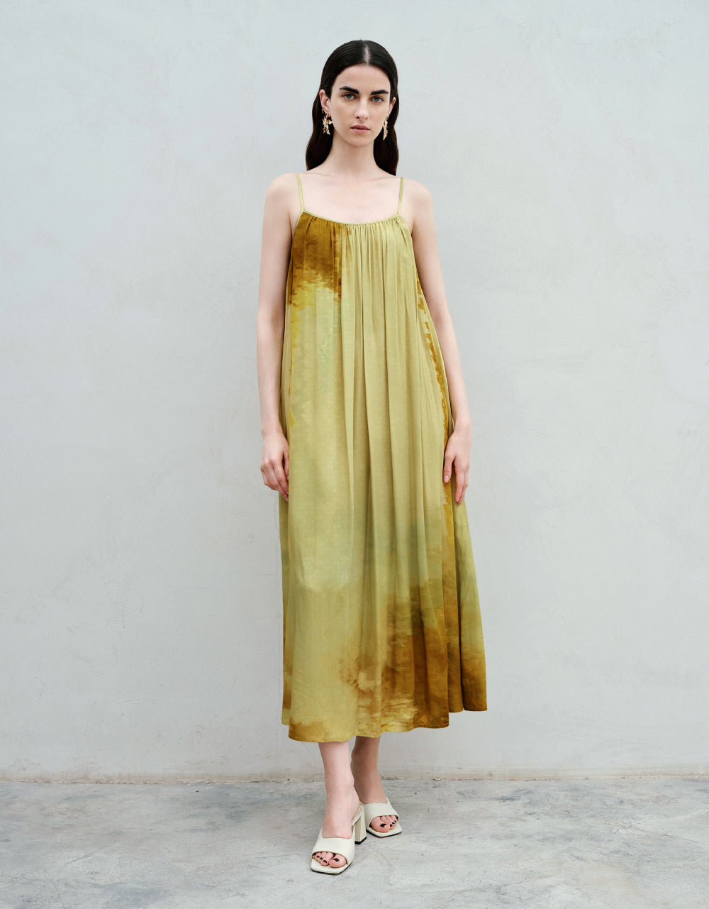 Sleeveless Printed Straight Dress
