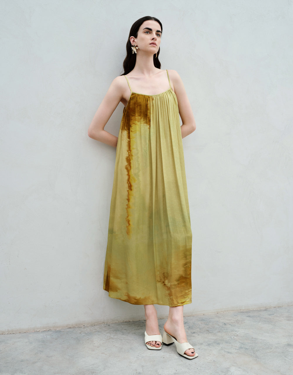 Sleeveless Printed Straight Dress