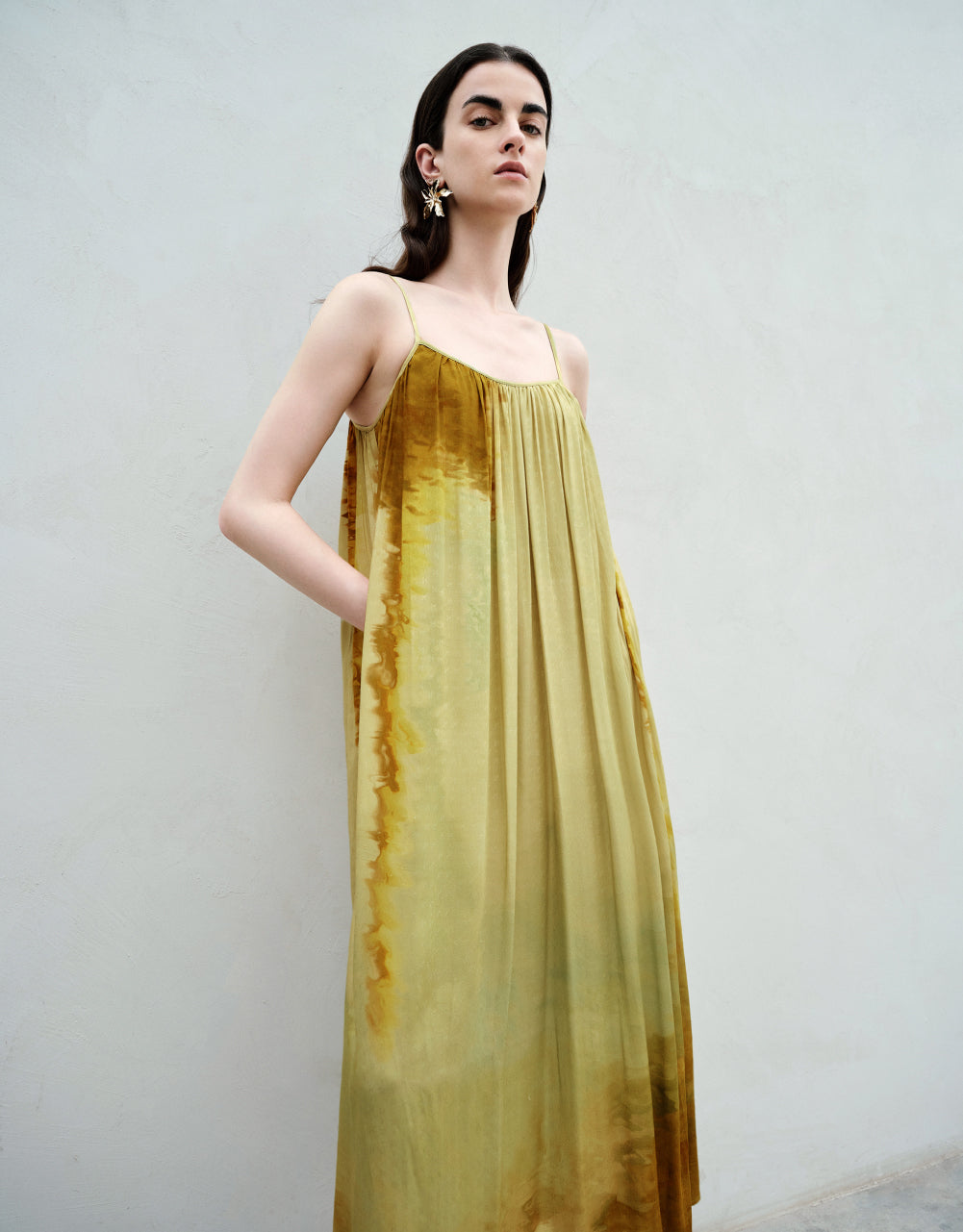 Sleeveless Printed Straight Dress