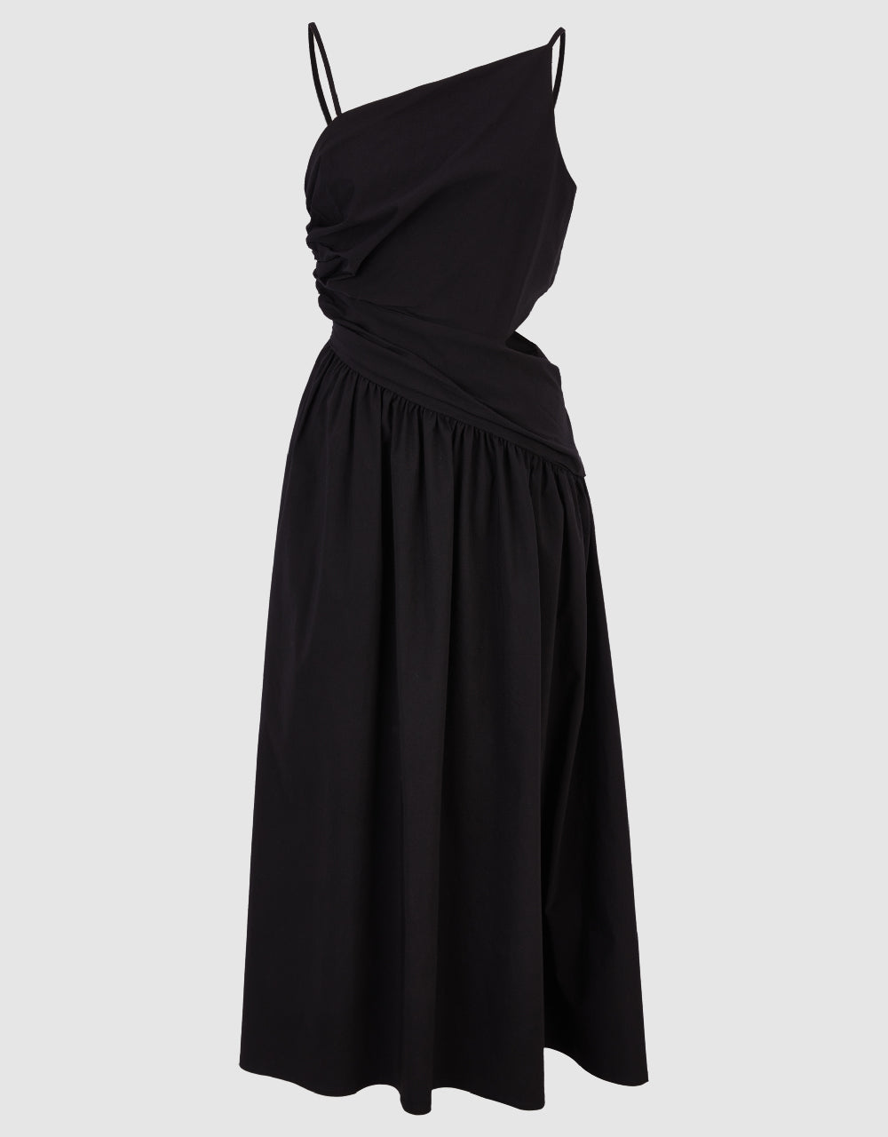 Cut-Out One Shoulder A-Line Dress