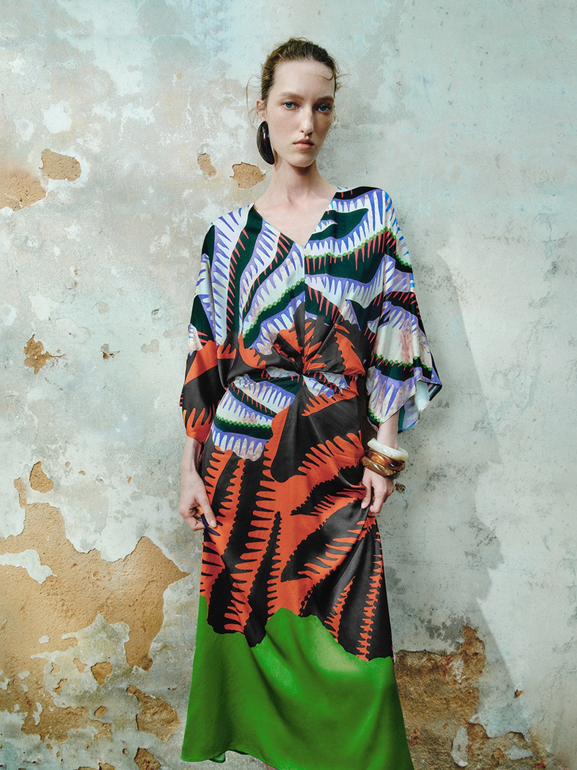 V-Neck Printed Dresses