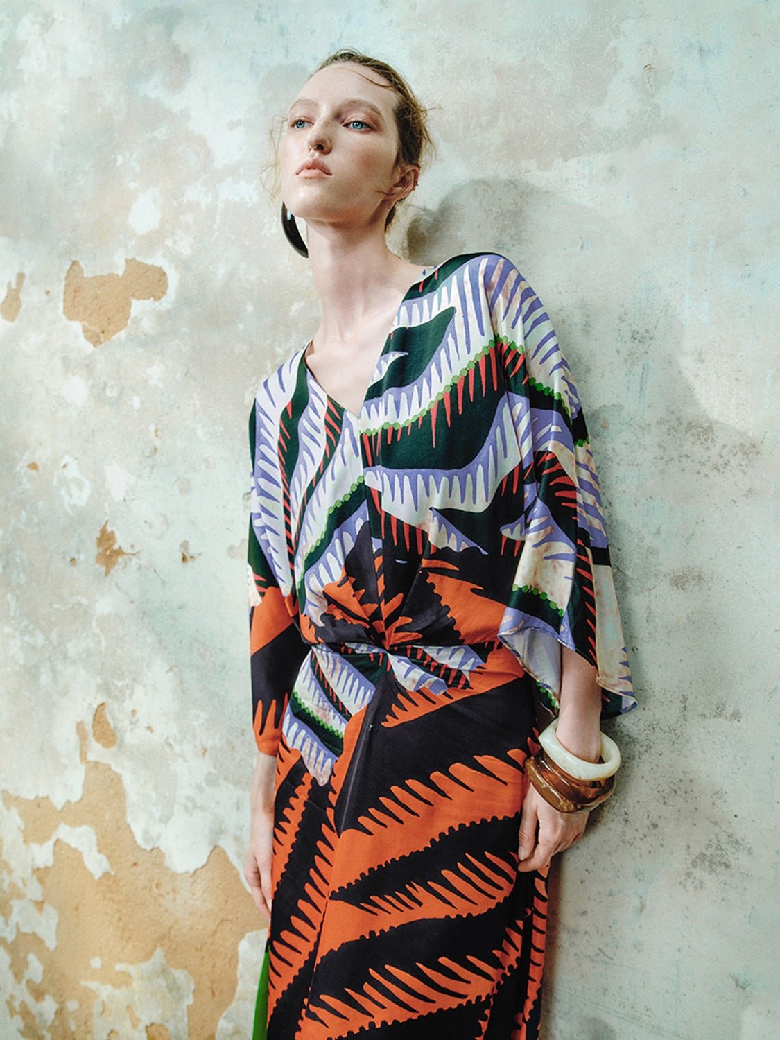 V-Neck Printed Dresses