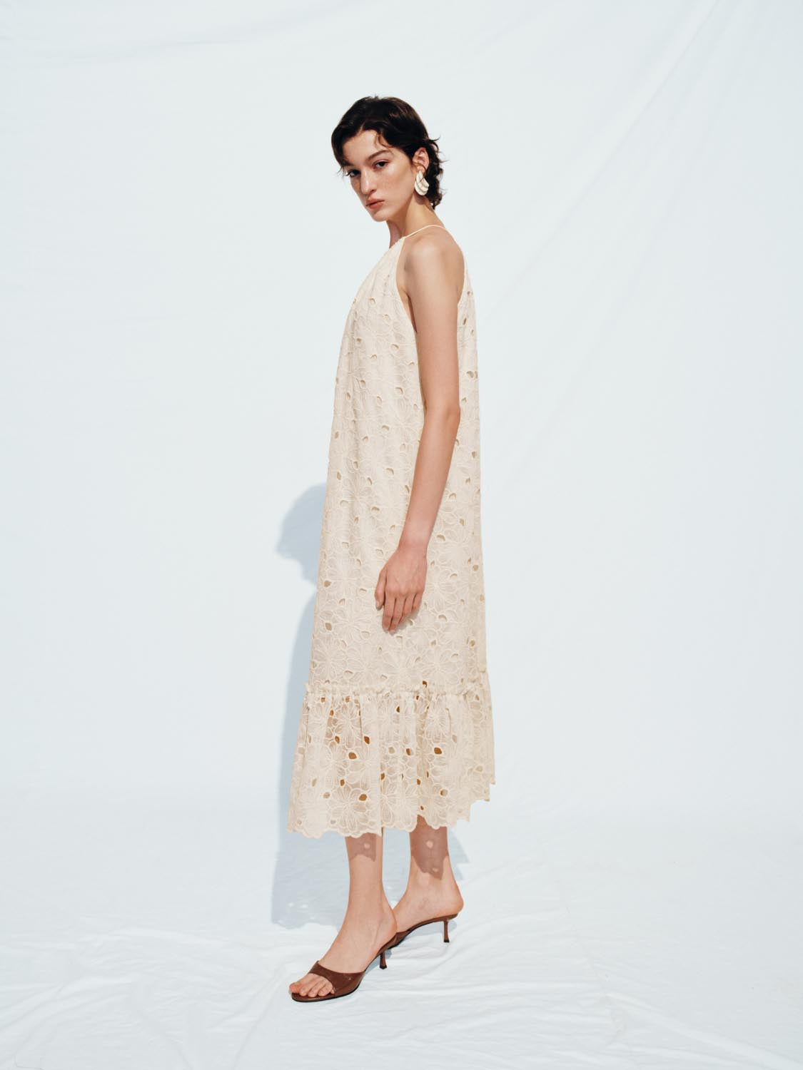 Halter Neck A-Line Maxi Dresses