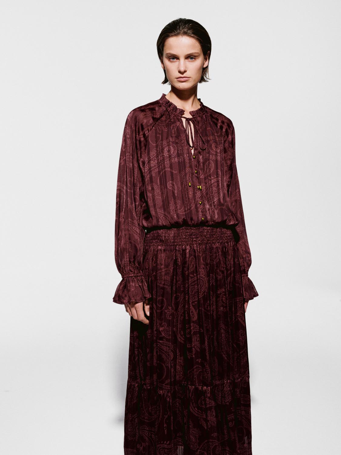 Ruffle Floral Skater Maxi Dresses