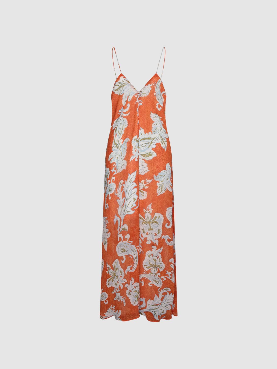 Strappy Floral Intarsia A-Line Midi Dresses
