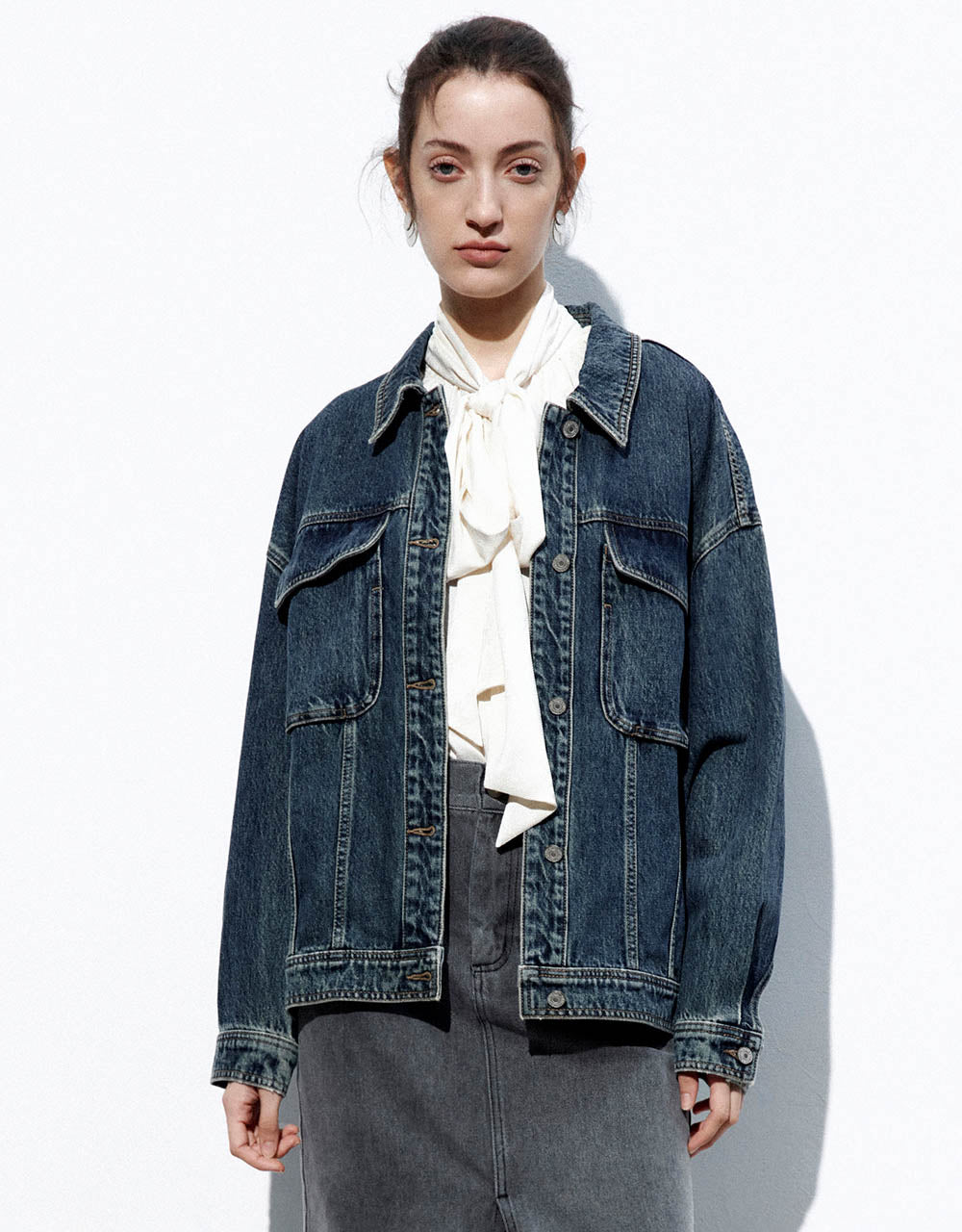 Button Up Denim Jacket