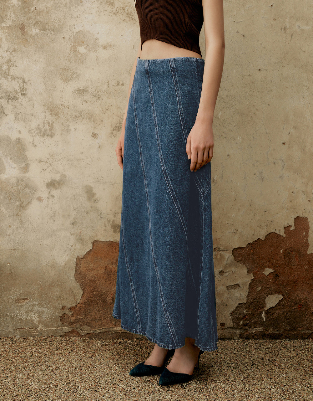 A-Line Denim Skirt