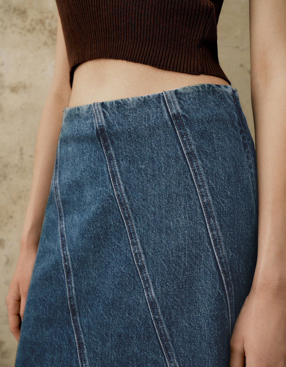 A-Line Denim Skirt